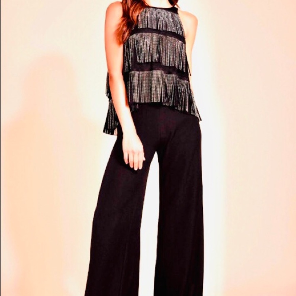 Designer elegant mixed with chic jumpsuit